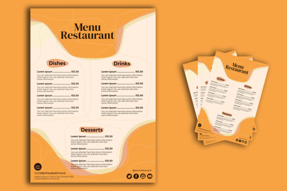 Download Restaurant Menu Flyer Print Template - Flyer Collection
