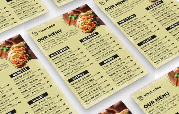 Download Vector Food Menu Flyer Template - Flyer Collection